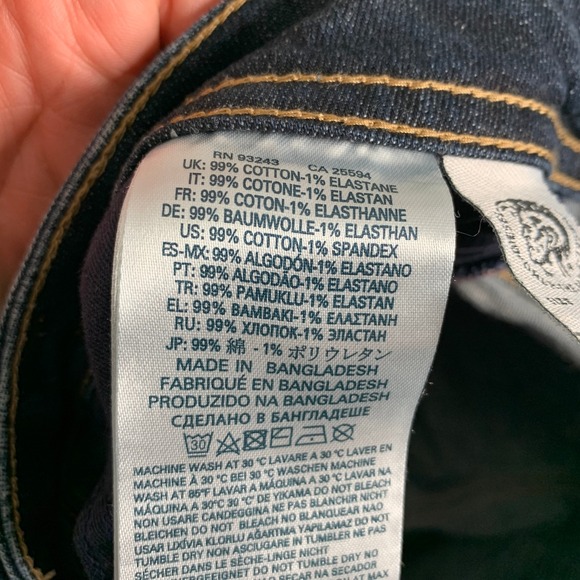 Diesel Buster Jeans Mens 29x32 Regular Slim Tapered Button Fly Denim Stretch - Picture 10 of 13